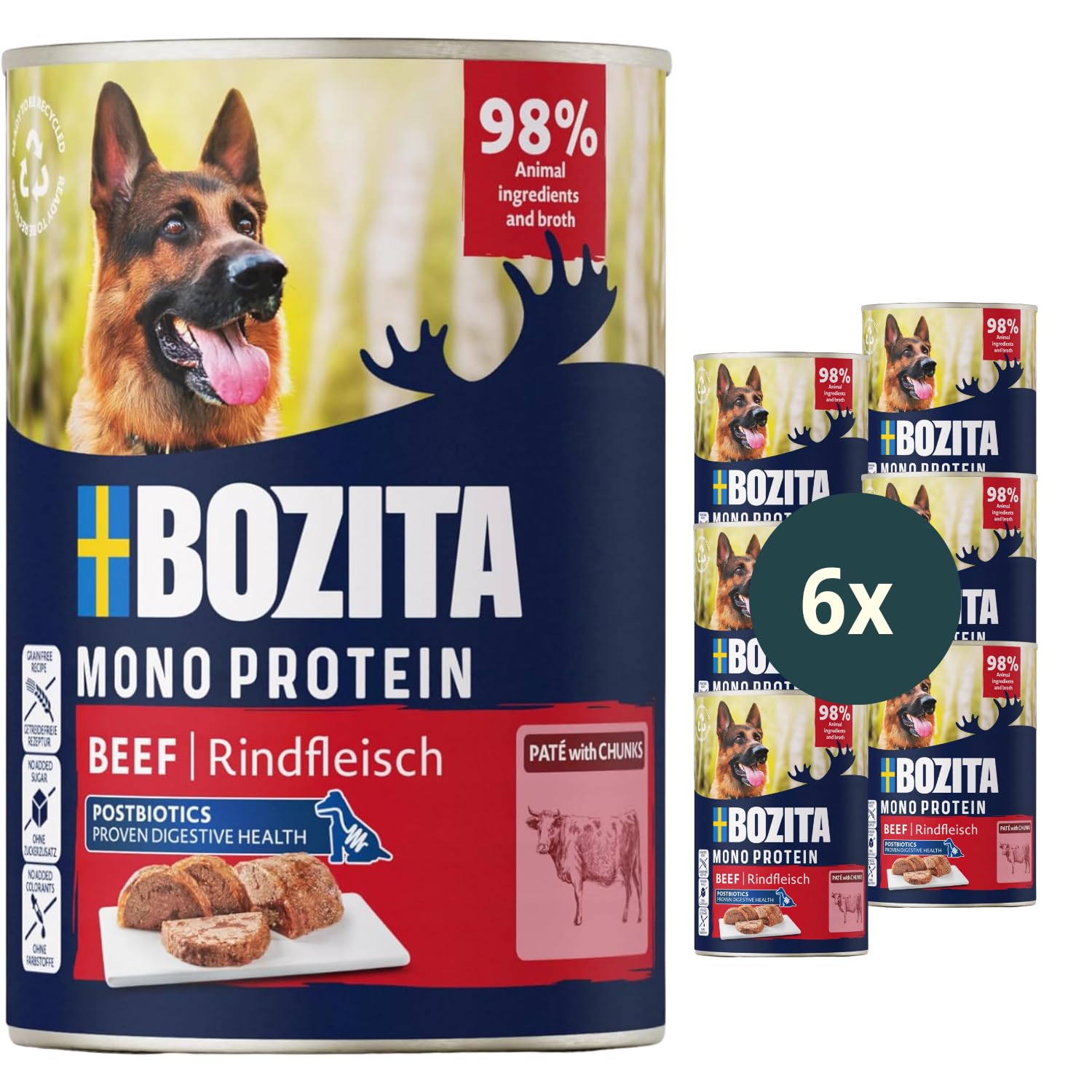 bozita hunde nassfutter Bozita Dog Happen in Gelee Rentier  Nassfutter getreidefrei  zoo.de