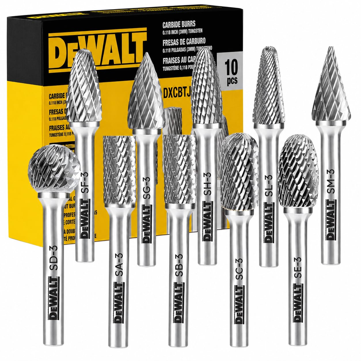 5 Pack DEWALT Carbide Burrs Size 3 with 1/4" Shank (DXCBTJ3-5) — Amazon image 14