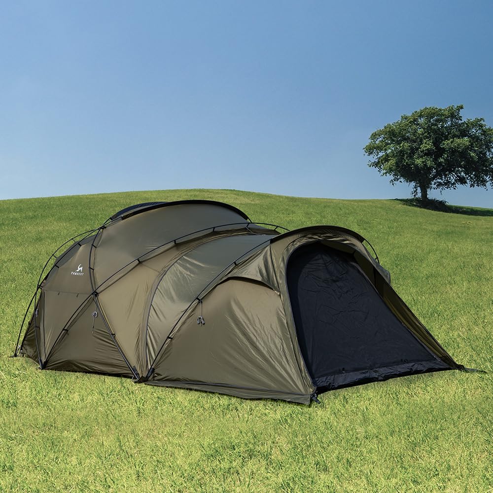 アウトドア TOMOUNT G MOON 拡張テント 40Dナイロン メッシュドア付き