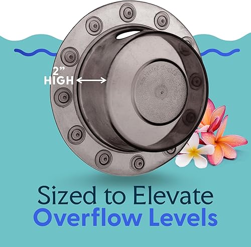 Vista 41 de SlipX Solutions Bottomless Bath - Cubierta de drenaje de desbordamiento para tina, añade pulgadas de agua a la tina para un baño más cálido