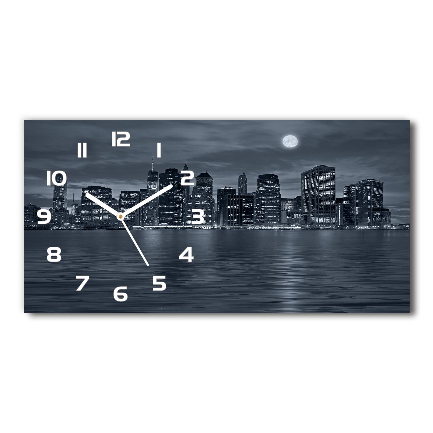 Horloge en verre silencieuse sur pied Tulup pour éliminer les bruits de tic-tac