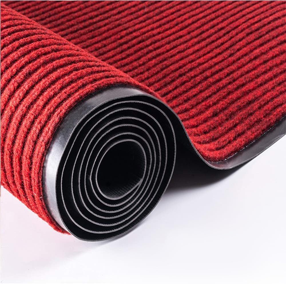 tonchean Commercial Grade Door Floor Mat 3x10Ft Heavy Duty PVC Non-Slip Entrance Mat Indoor Outdoor Runner Rugs, Brush Step Entrance Mats for Corridor
