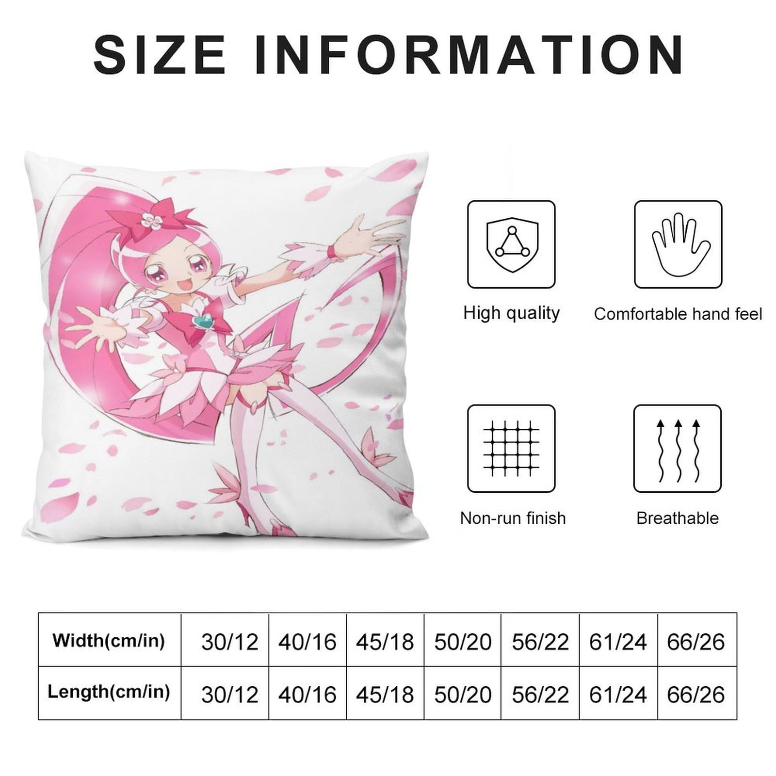 Amazon｜ハートキャッチプリキュア!ファッション両面印刷枕カバー