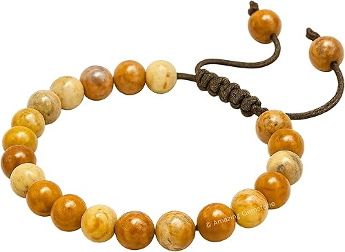 Miniatura 121 de Amazing Gemstone Crystal Bracelet for Women Men's Gifts - Protection Healing Crystal Bracelet - 8mm Gemstone Beaded Adjustable Bracelet Pulseras