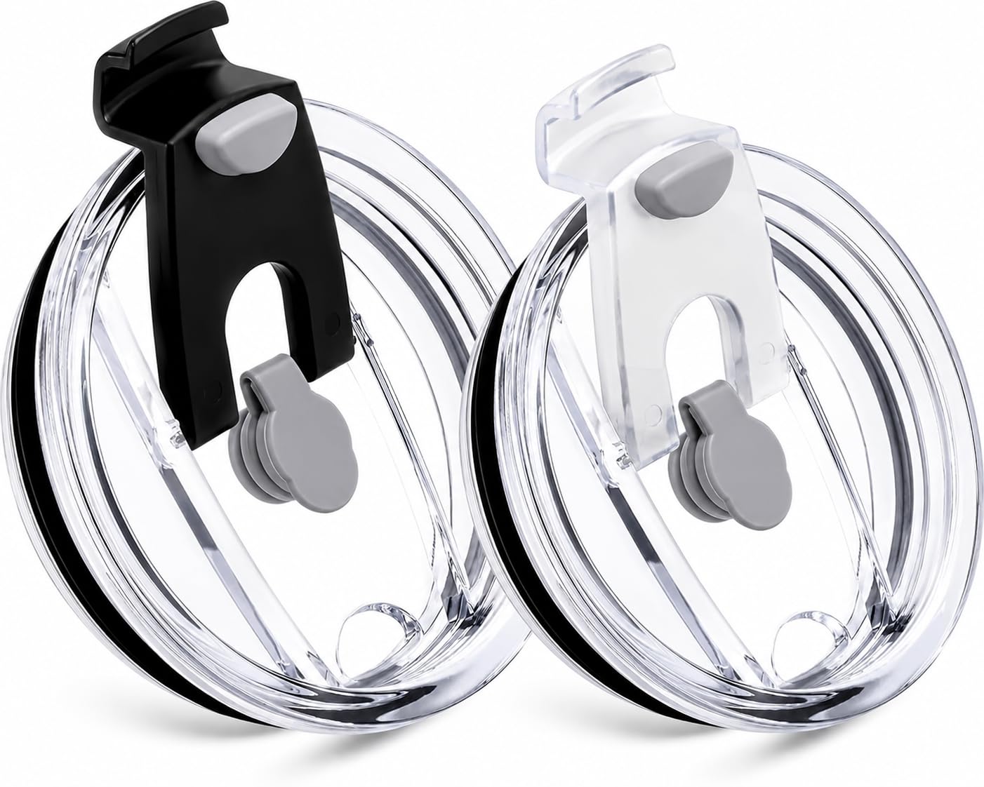 Replacement Flip Lids for 20 oz Insulated Tumbler,2 Pack Covers Spill Proof Splash Resistant Tumbler Lid,Compatible with Yeti/Ozark Trail/Sunwell and More Brand 20 oz Tumbler/Mug