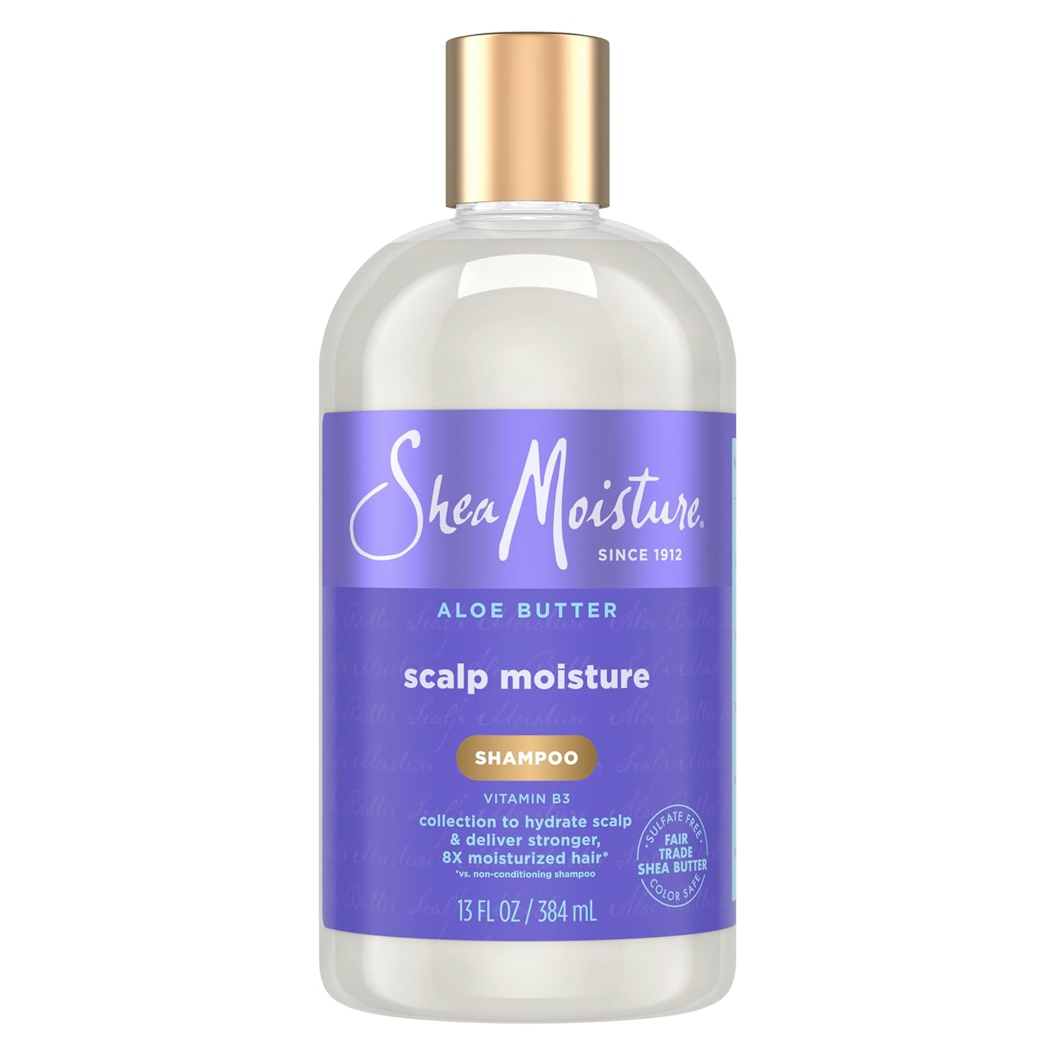 SheaMoisture Scalp Moisture Shampoo Aloe Butter & Vitamin B3 Hair Care with a Boost of Hydration To Hydrate Scalp + Moisturized Hair 13 oz SheaMoisture Scalp Moisture Shampoo Aloe Butter & Vitamin B3 Hair Care with a Boost of Hydration To Hydrate Scalp + Moisturized Hair 13 oz