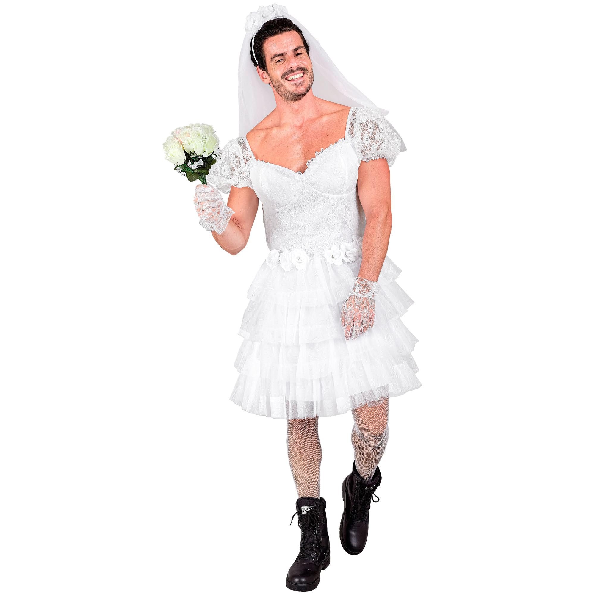 W WIDMANN MILANO Party Fashion 22173 Kostüm Braut Costume Bride, White, M-L