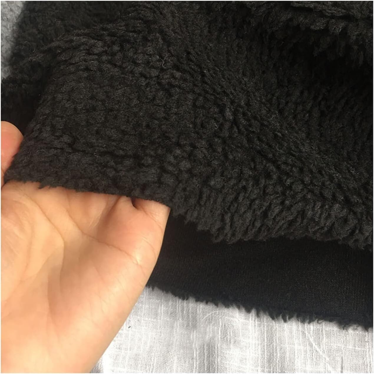 Tela de piel de oveja de imitación en pieza de 160x100cm para ropa y cojines
