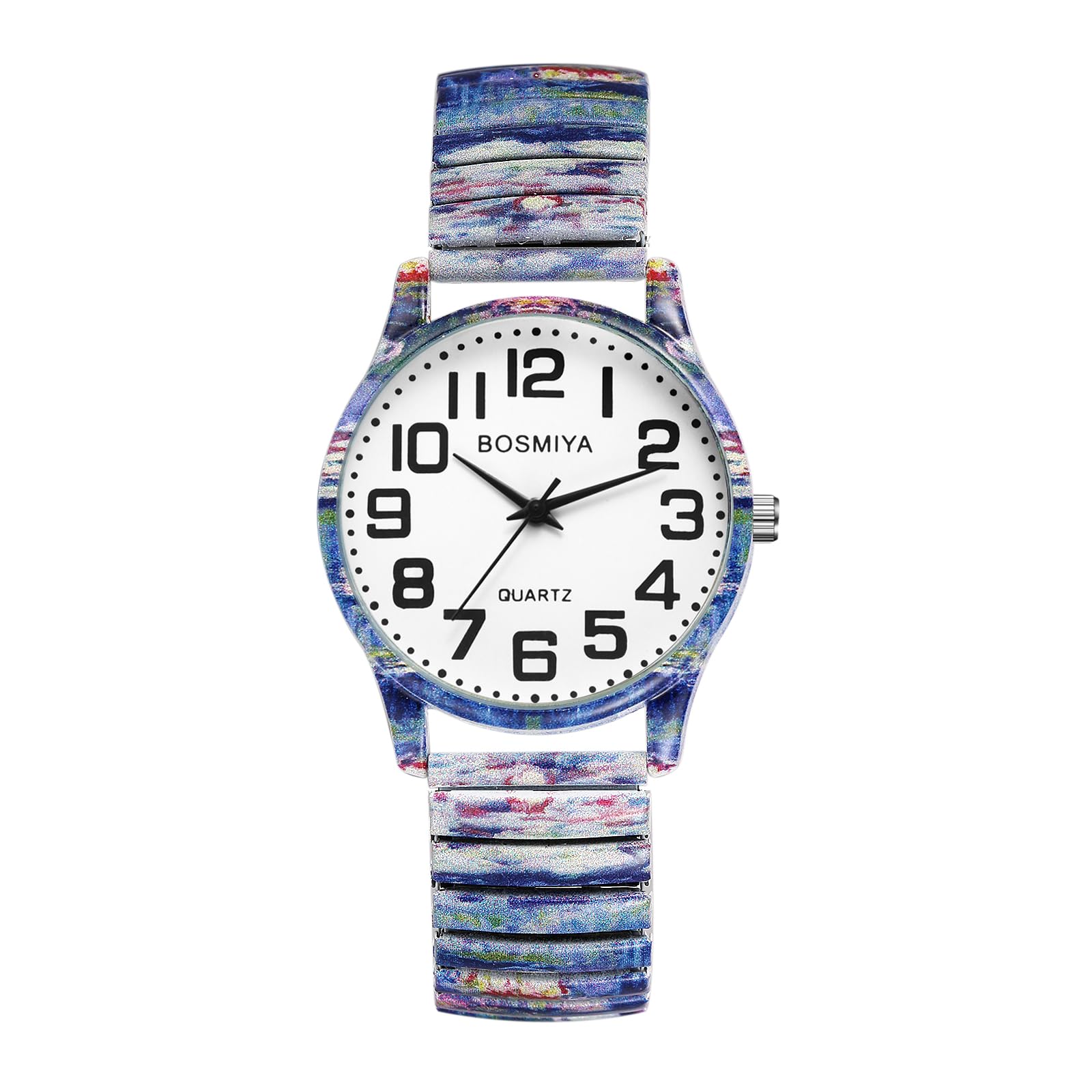 Avaner Uhren Damen Bohemian Stil: Stretchband Armbanduhr mit
