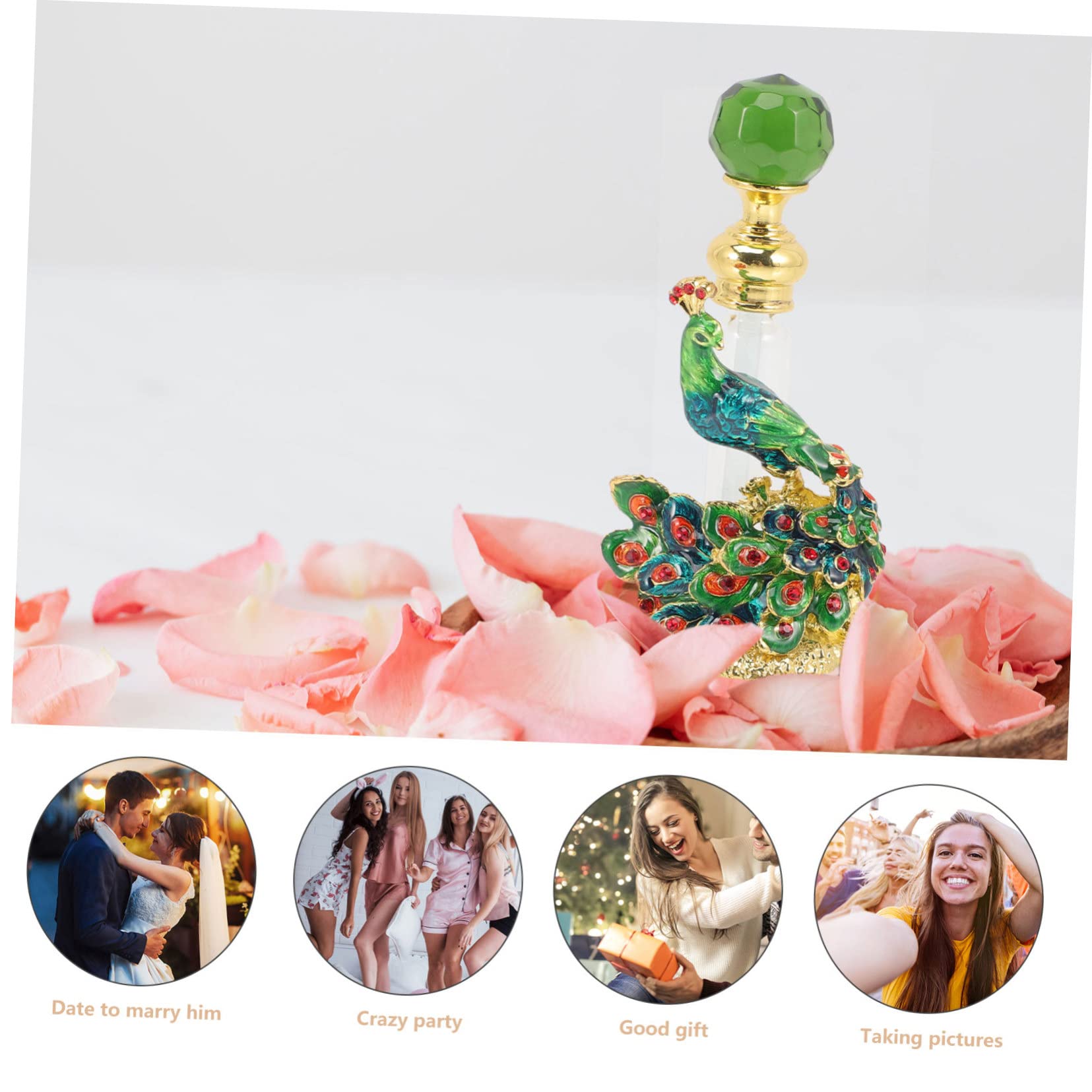 Amazon.co.jp: WOFASHPURET 復古彩绘香水装瓶 エレガントな香水用