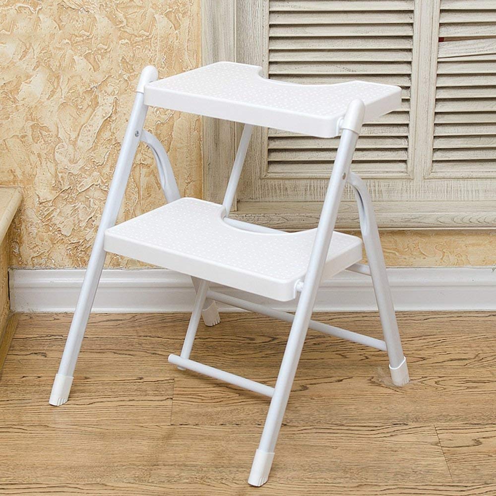 Échelle d'ascension pliable blanche à 3 étages pour la maison