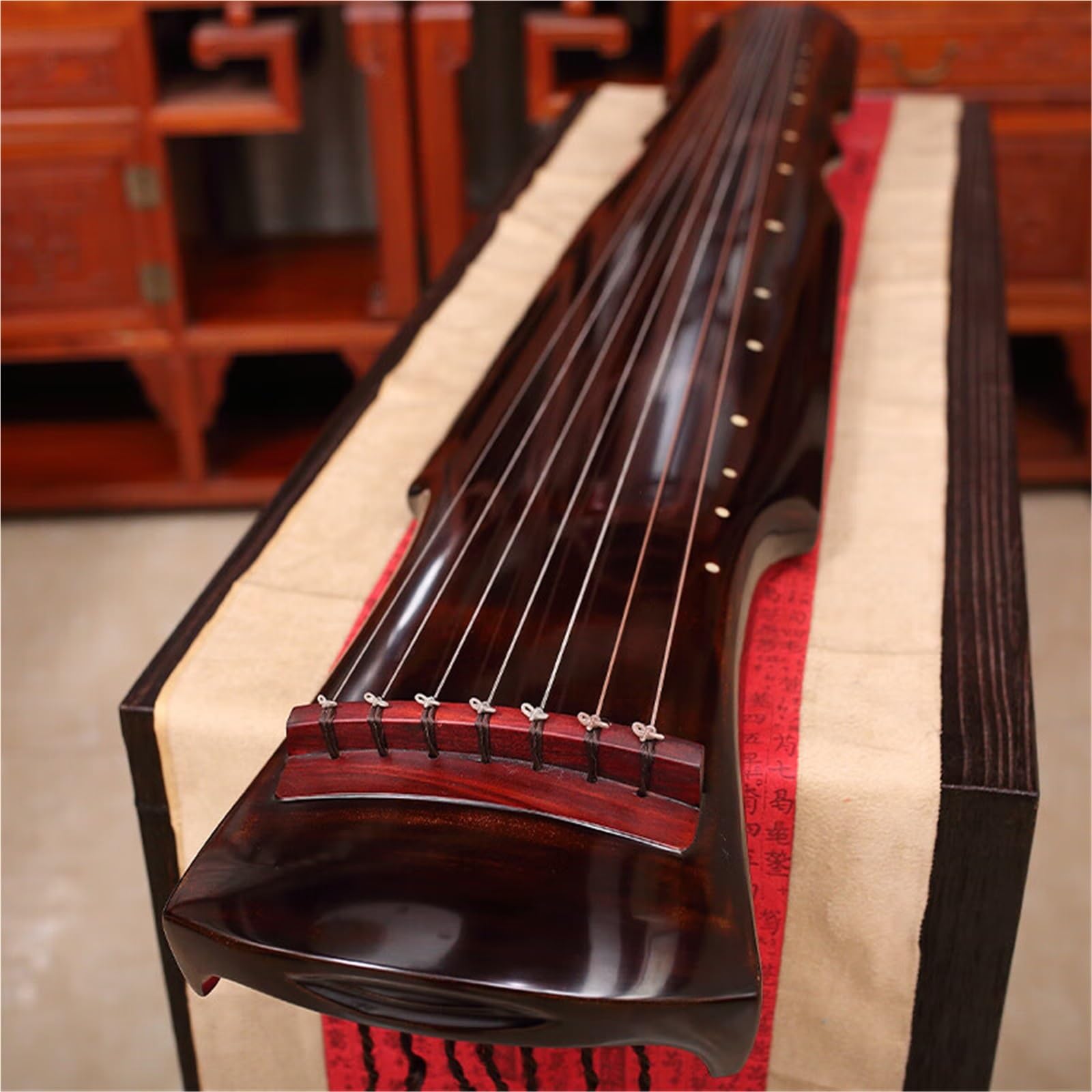 Stuletni Guqin Z Drewna Cedrowego Czysto Ręcznie Wykonany Instrument Siedmiostrunowy Guqin (chińska Cytra)