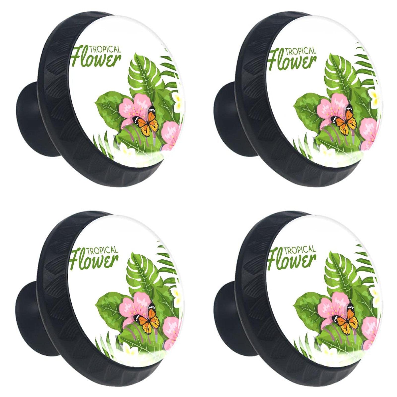 Boutons de tiroir en verre de 30 mm avec vis pour une ouverture fluide