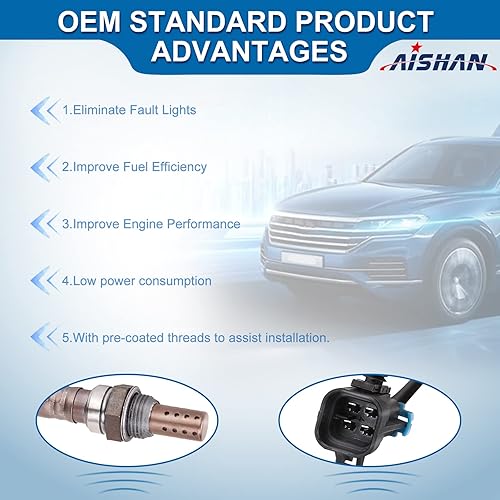 Miniatura 2 de 2 sensores de oxígeno O2 aguas arriba y aguas abajo compatibles con Chevy Malibu Equinox Captiva Sport Saturn Sky Aura GMC Terrain Pontiac G6