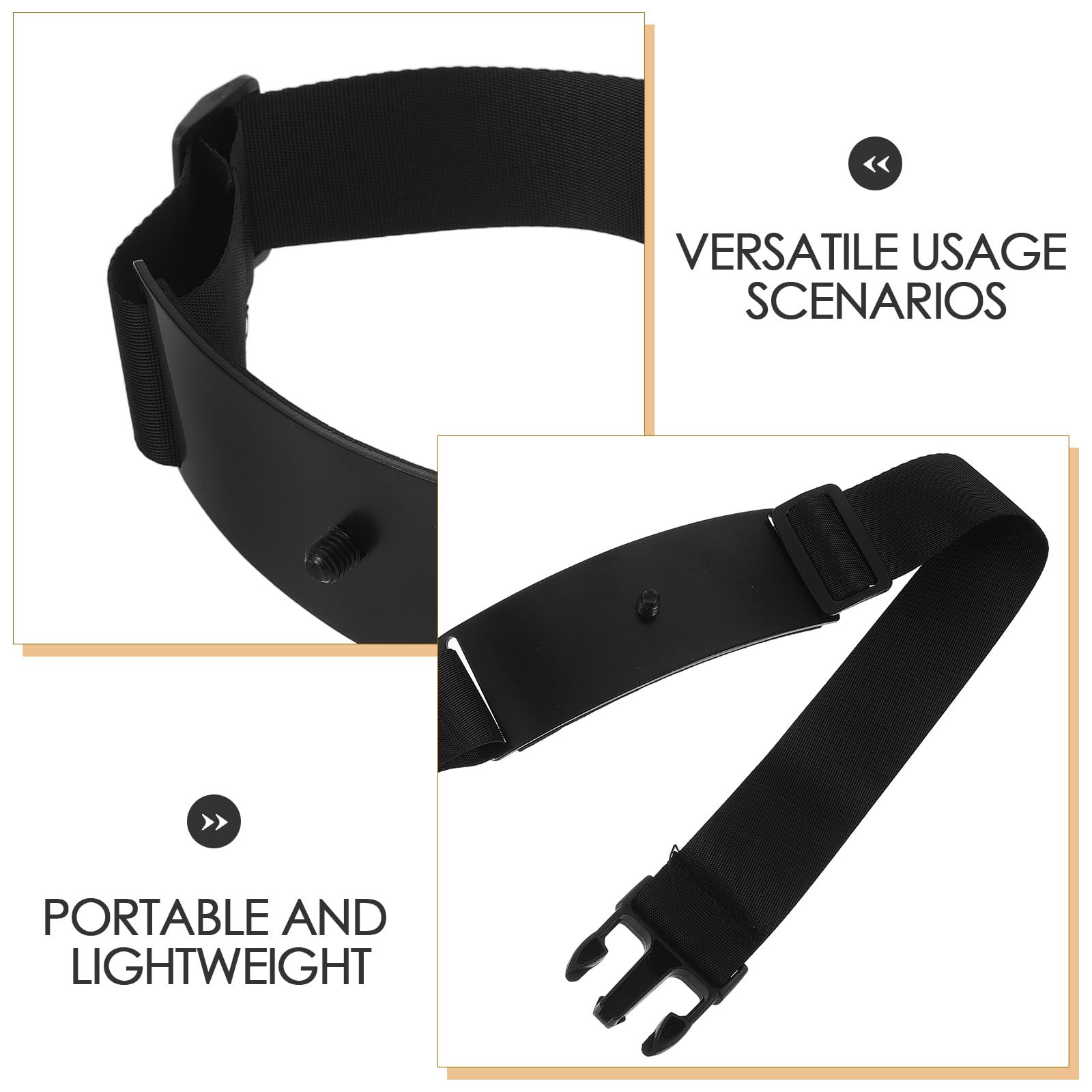 UPKOCH Sangle de Jambe de Tambour en Tissu et Métal Réglable 50-64 Cm Expérience Stable à Domicile Déplacement pour Support de Pratique de Percussion sur Genou