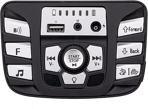 12V Coche eléctrico para niños Multifuncional PCB Blanco y Negro Panel Central, Placa de Circuito Impreso Control Entretenimiento Sistema Operativo