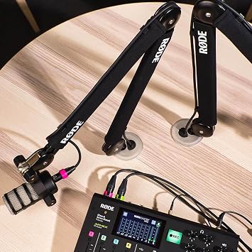 Rode PSA1+ Plus Black microphone arm Tabletop tripod + keepdrum XLR cable