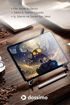 Katlanabilir Portatif Laptop Standı Manyetik Telefon ve Tablet Tutucu Tripod 4 in 1 DS-500