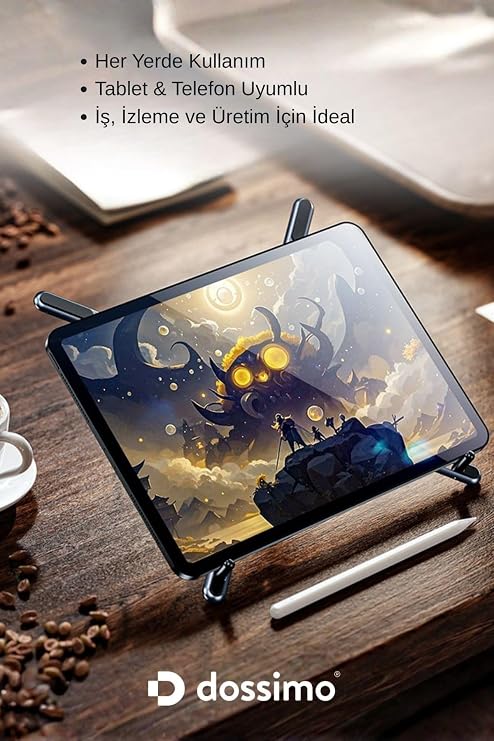 Katlanabilir Portatif Laptop Standı Manyetik Telefon ve Tablet Tutucu Tripod 4 in 1 DS-500