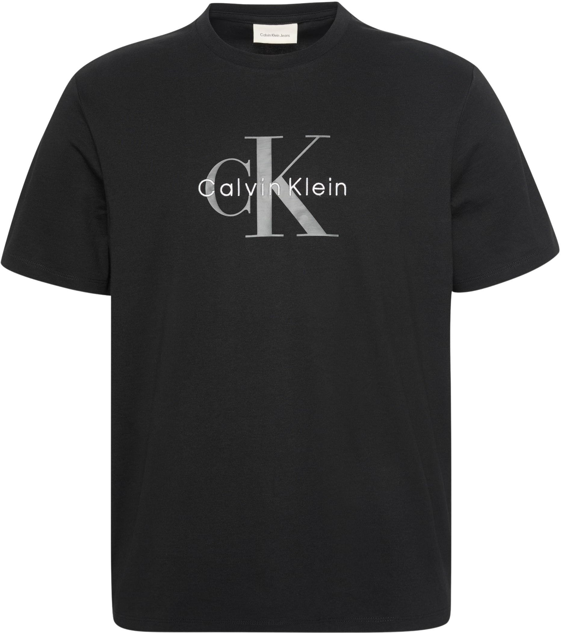 Calvin Klein Camiseta de Manga Corta Hombre Monologo tee de algodón