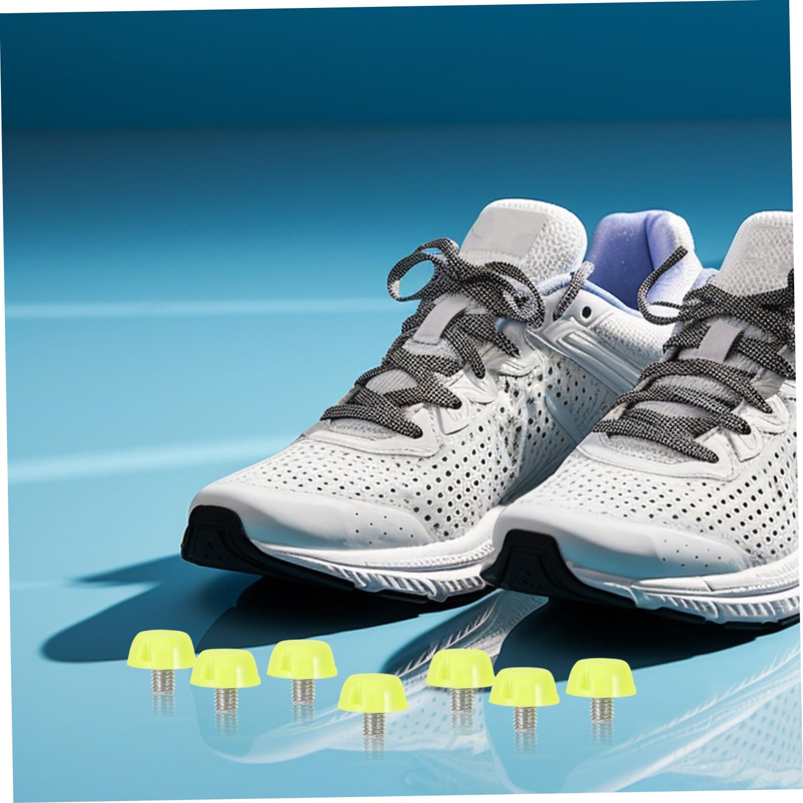 Gatuida Chiodi da Calcio Tacchetti da Calcio Scarpe Sportive Accessori per Scarpe da Sprint Chiodi in Alluminio Verde Chiaro
