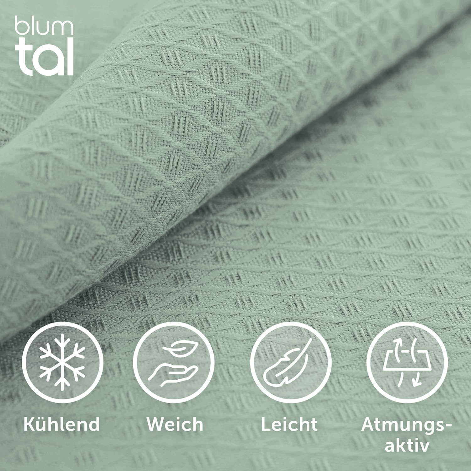 Blumtal Khldecke 150x200 cm - Sommerdecke Bambus - Oeko-TEX zertifizierte  & khlende Decke als Sofadecke Sommer/Reisedecke - Khldecke Bett -  selbstkhlende Decke - selbstkhlende Bettdecke - Grn : Amazon.de: Kche,  Haushalt & Wohnen