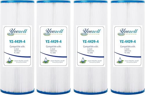 4429 - Cartucho de filtro de spa que reemplaza para filtro Unicel C-4429, DSF25-50, FC-3082, Nemco 30, Darlly 40302, filtro de bañera de hidromasaje