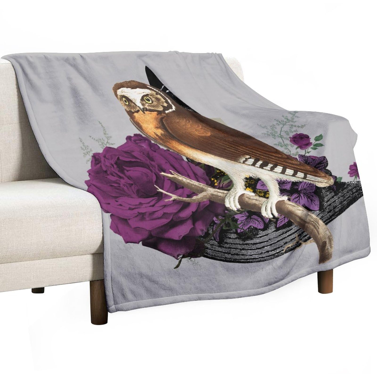 Parure de lit en polaire Halloween tête de mort housse de couette fleurie literie gothique