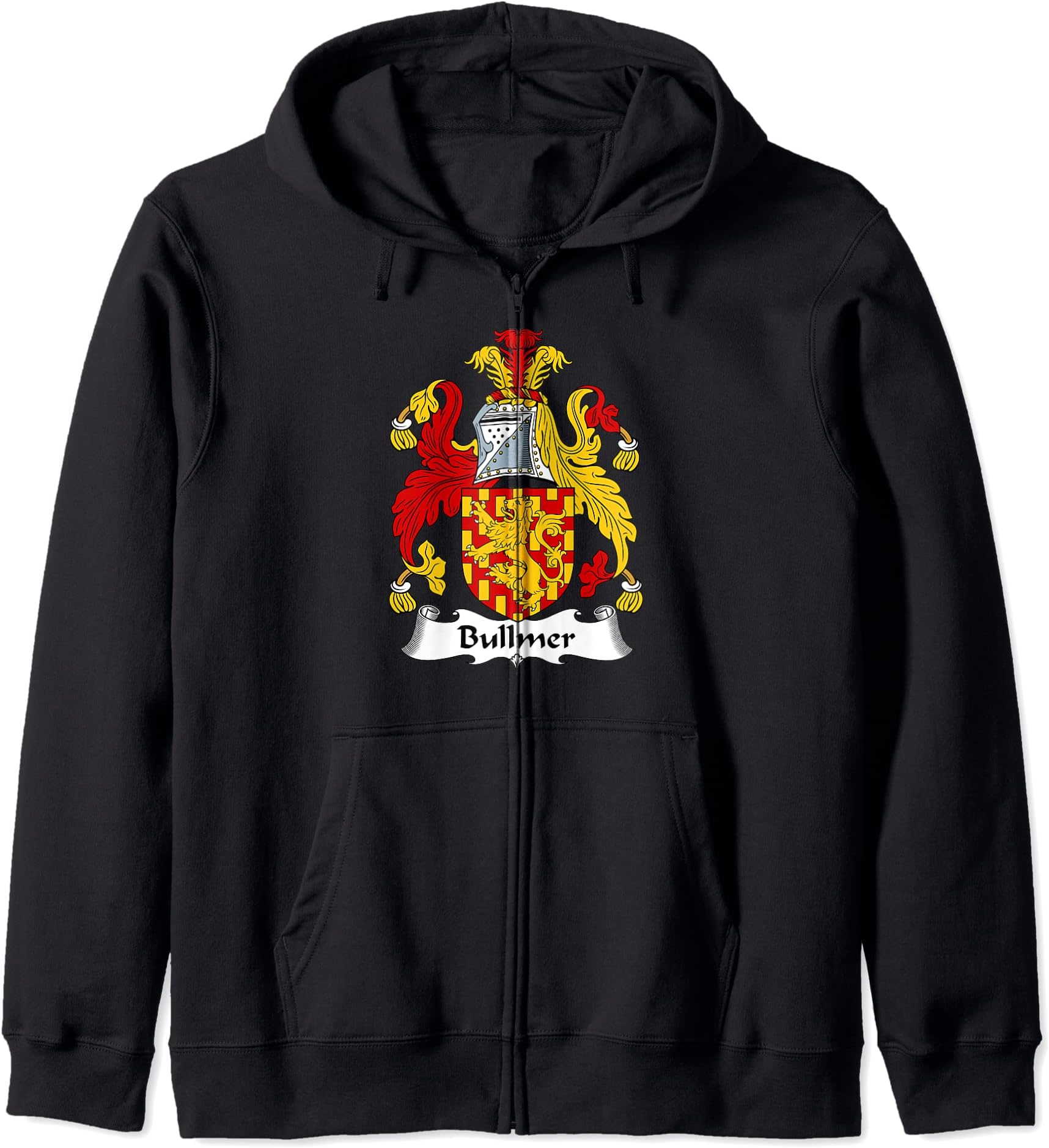 Bullmer Coat of Arms - Family Crest Zip Hoodie