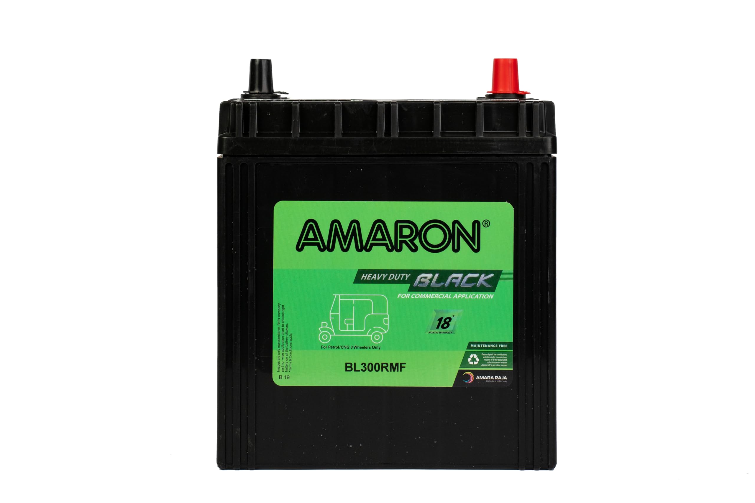 Amaron Black Series Automotive Battery - Amaron Black - BL300RMF with Warranty- 24 Months (24 Months Free + 00 Months Pro Rata)