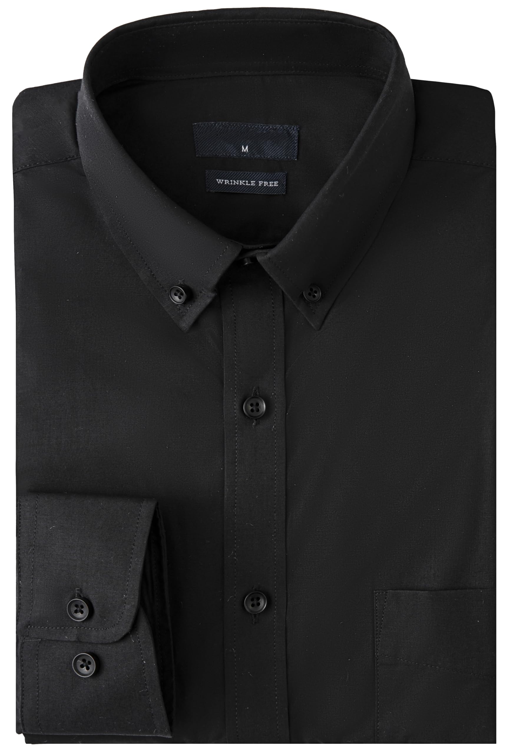Meewasin Herren Hemd Langarm Knitterfreies Business Regular Fit Button Down Kragen Pflegeleicht Büro und Freizeit