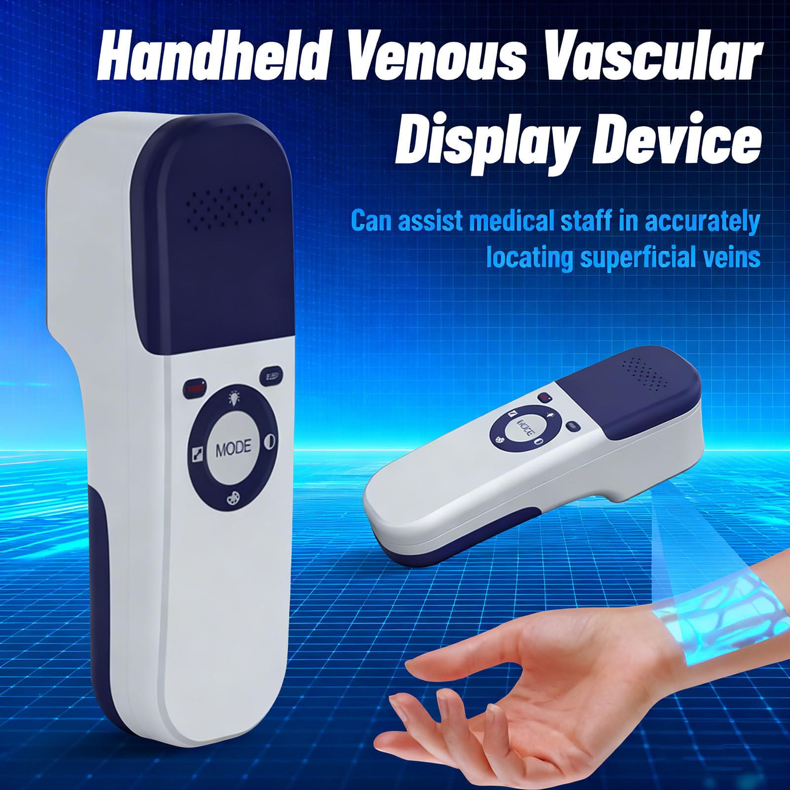 Detector Profesional de localización de Venas médicas, proyector de buscador de Venas por Infrarrojos para punción precisa de Vasos, Mejorado para Acceso a Venas pediátricos Handheld