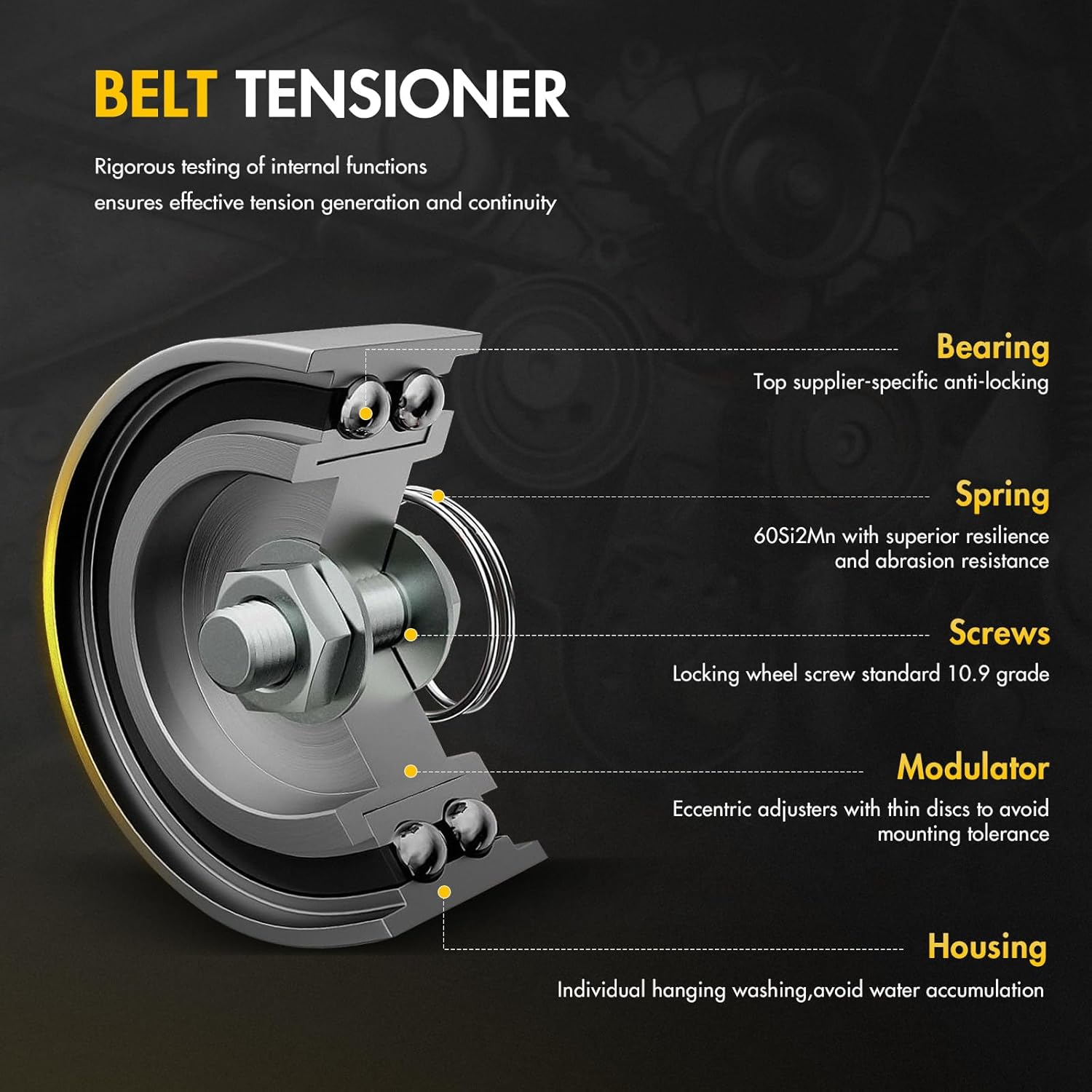 OCPTY Timing Belt Kit with Water Pump Replacement 2005-2006 For Saab 9-2X For Subaru Forester Impreza Legacy 2000-2005 For Subaru Outback Replaces TCKWP304A WPSB008A TS26304-A ITM304-A