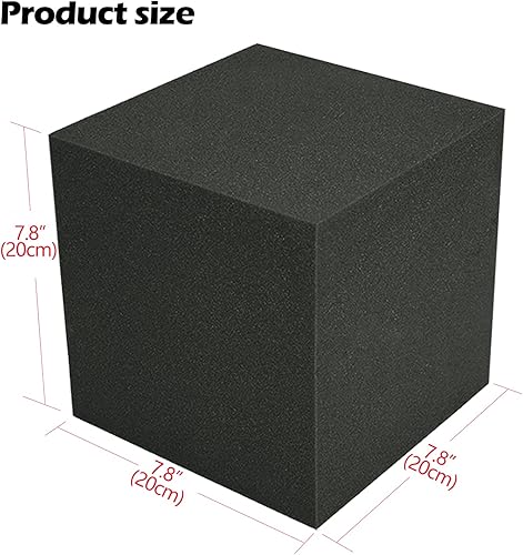 Miniatura 2 de Trampa para graves de 7.8 x 7.8 x 7.8 pulgadas, esquinas de espuma acústica para bajos, paneles acústicos absorbentes de sonido