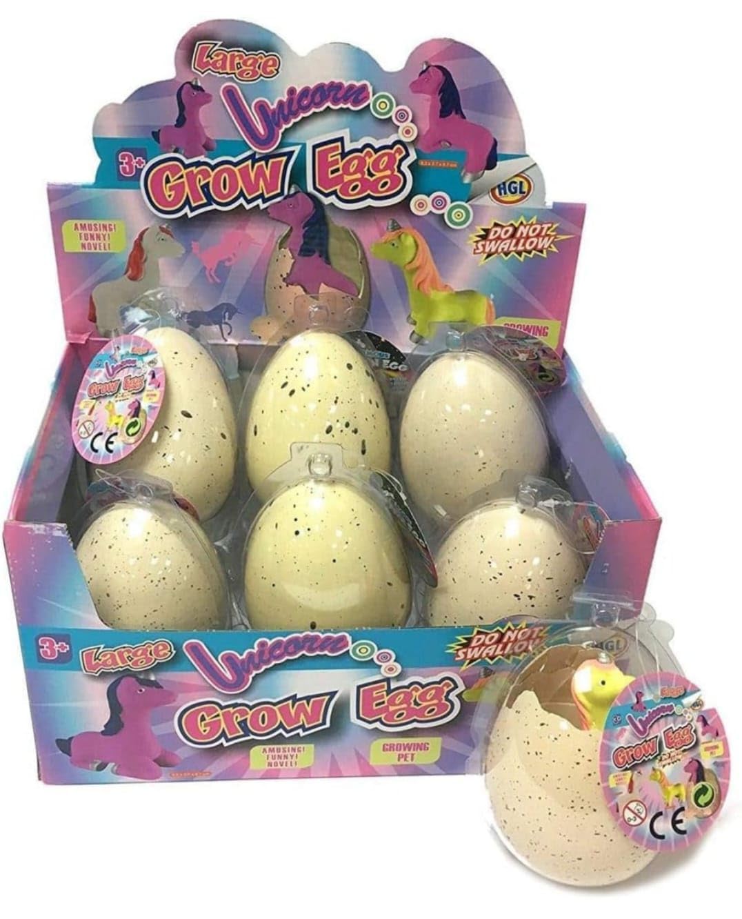 AGC Growing Unicorn Egg Toy for Kids – Big Size Rubber Surprise Egg, Multicolor, Fun Water Growing Toy, Ideal Birthday Gift for Boys & Girls (Pack of 1)-image-6