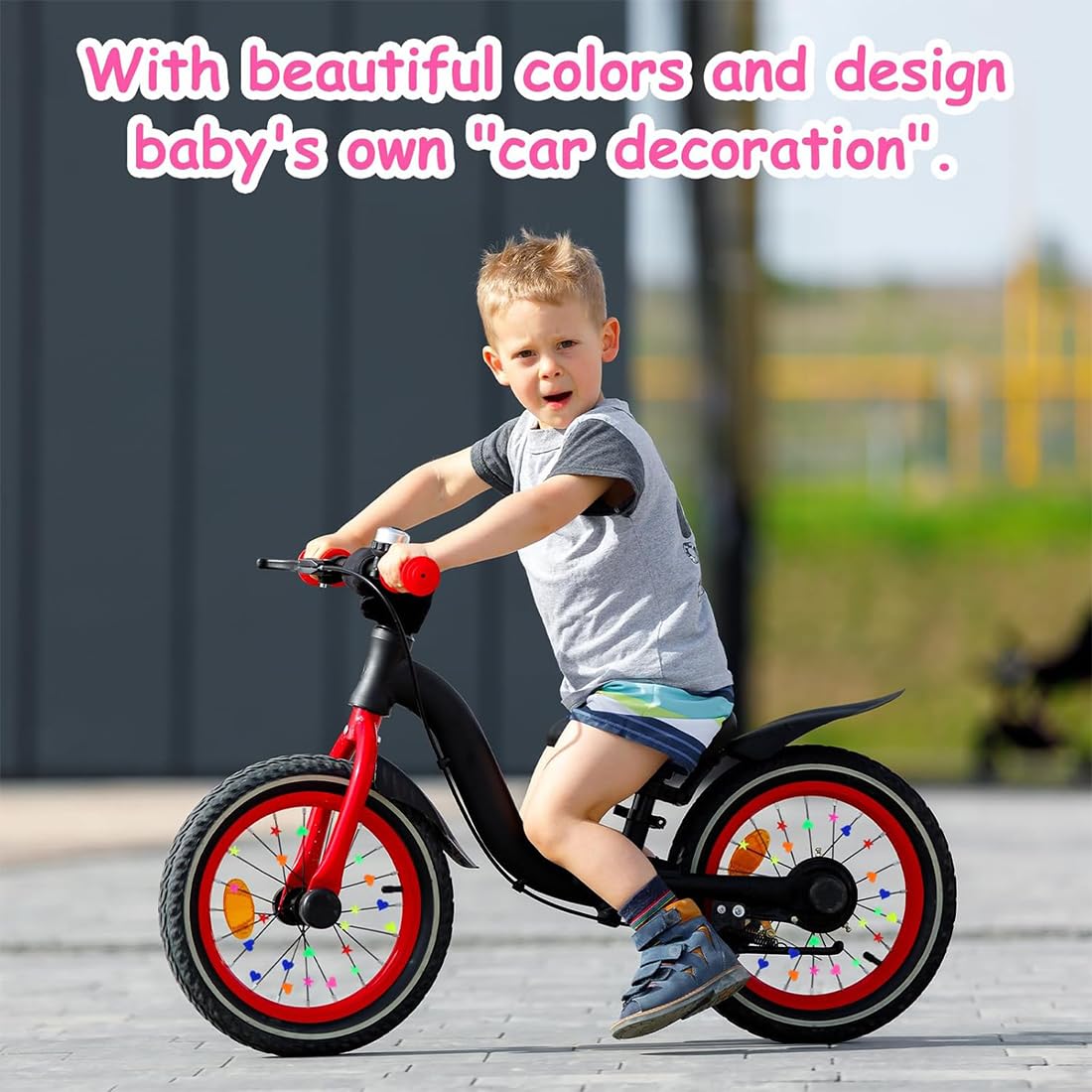 216 Perles Décoratives Pour Rayons De Vélo – En Forme De Cœur Et étoile – Couleurs Vives – Pour Enfants, Clip Faciles