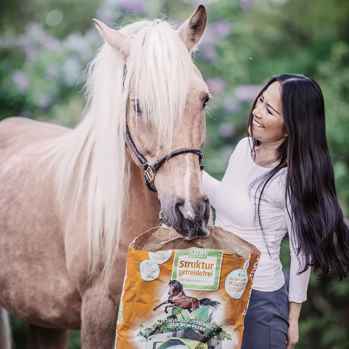 Eggersmann Fodera per Cavalli con Problemi di Tessuto e per Cavalli sensibili, mangime per Cavalli Struttura Senza Cereali, Confezione da 1 (1 x 15 kg)