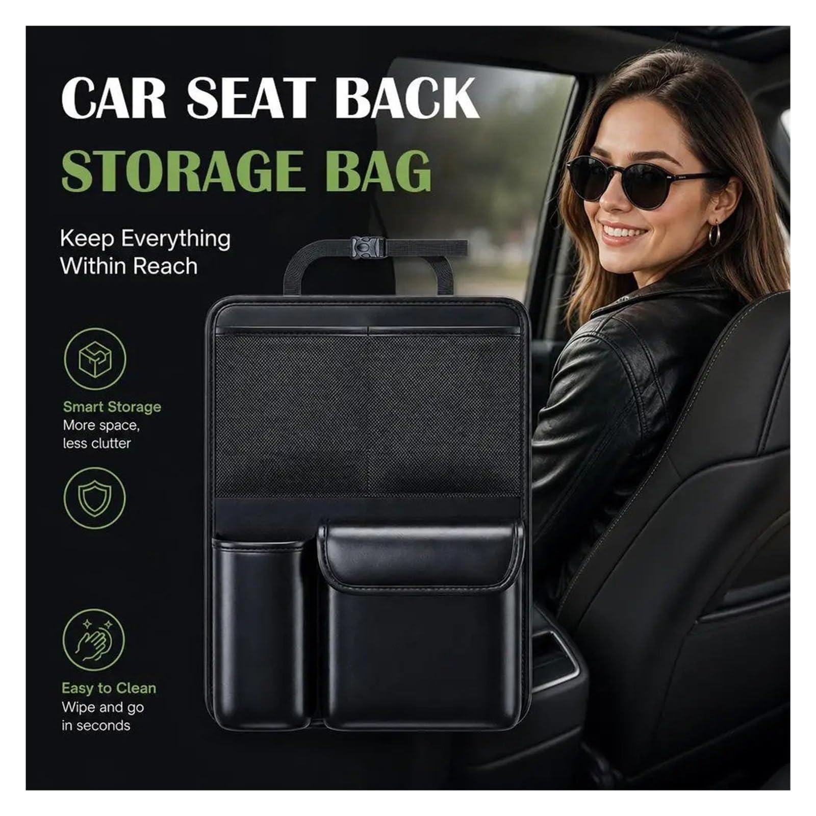 Organizador Respaldo Asiento Coche Respaldo De Asiento Coche Multifuncional