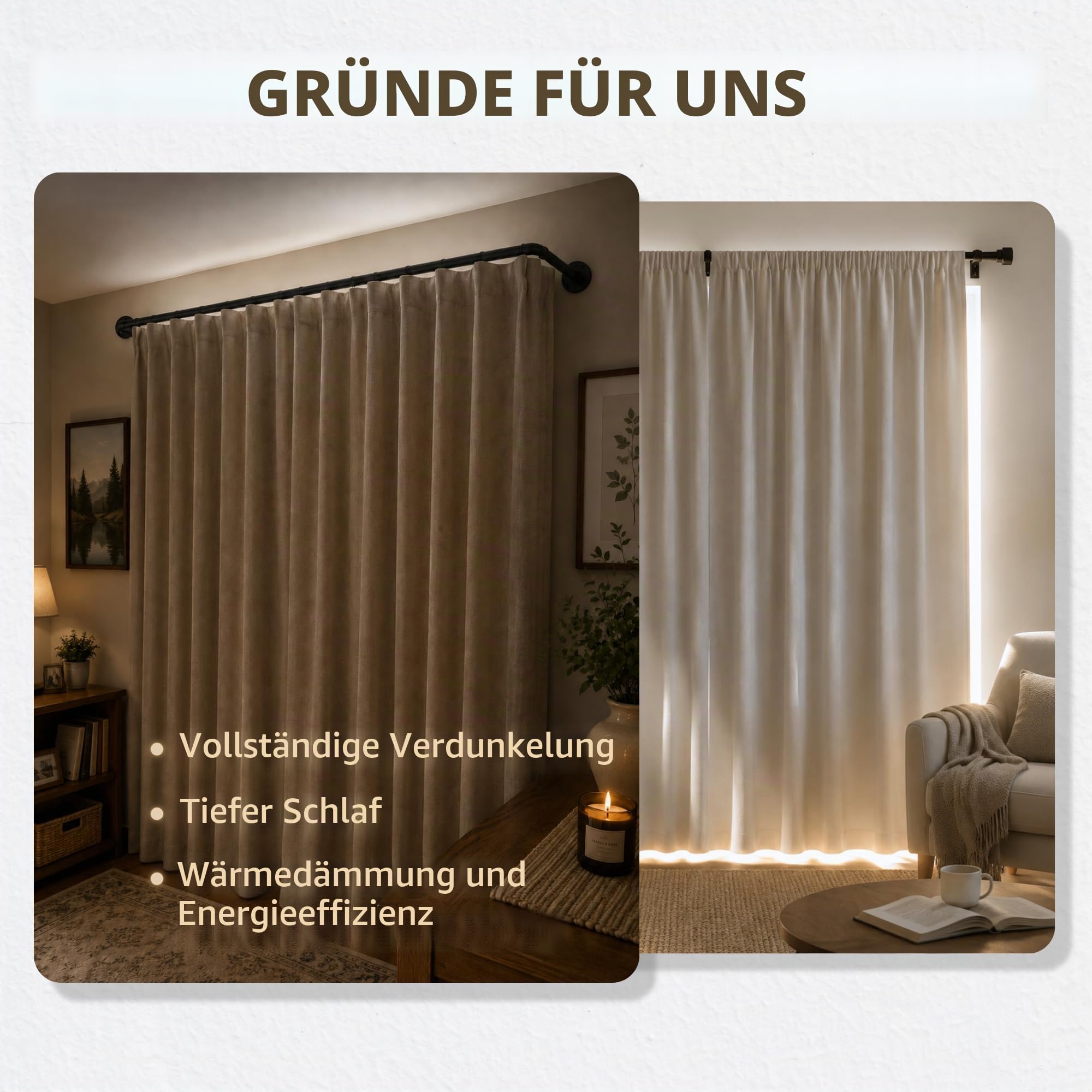 Gardinenstange Schwarz Ausziehbar 195-435cm, Industrial Vorhangstange, Industriell Gardinenschiene Deckenmontage, Curtain Rod für Schlafzimmer φ25mm