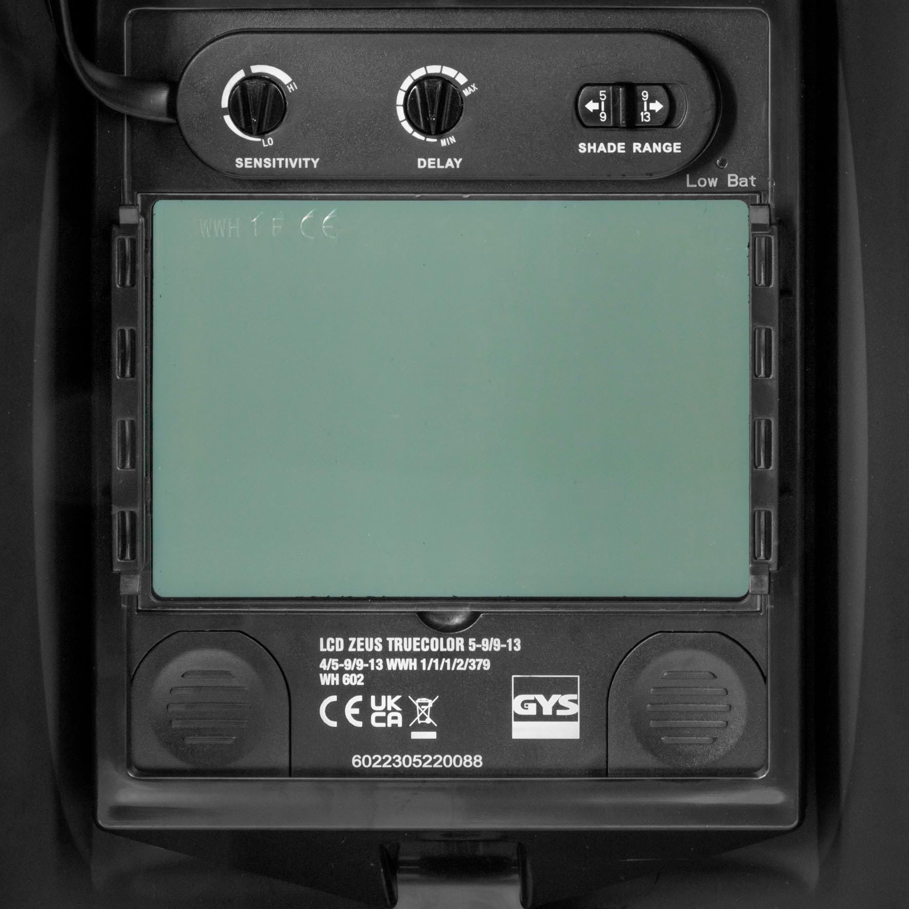 GYS, Masque de Soudage LCD ZEUS 5-13 G Indian True Color, Teinte 3/5>13, Champ de Vision 100x67mm, Assombrissement Auto 0,08ms, Classe Optique 1/1/1/2, pour MMA, TIG, MIG/MAG & Meulage
