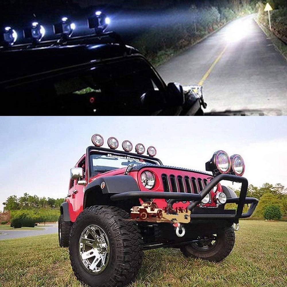 9 Cal 55W Wbudowany Ksenonowy Hid Światło Drogowe Światło Przeciwmgielne Lampa Do Jazdy Dziennej 12V Do Rajdu Przełajowego 4x4