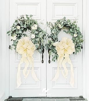 Amazon.com: HUIHUANG Ivory Crinkle Wire Edge Metallic Wired