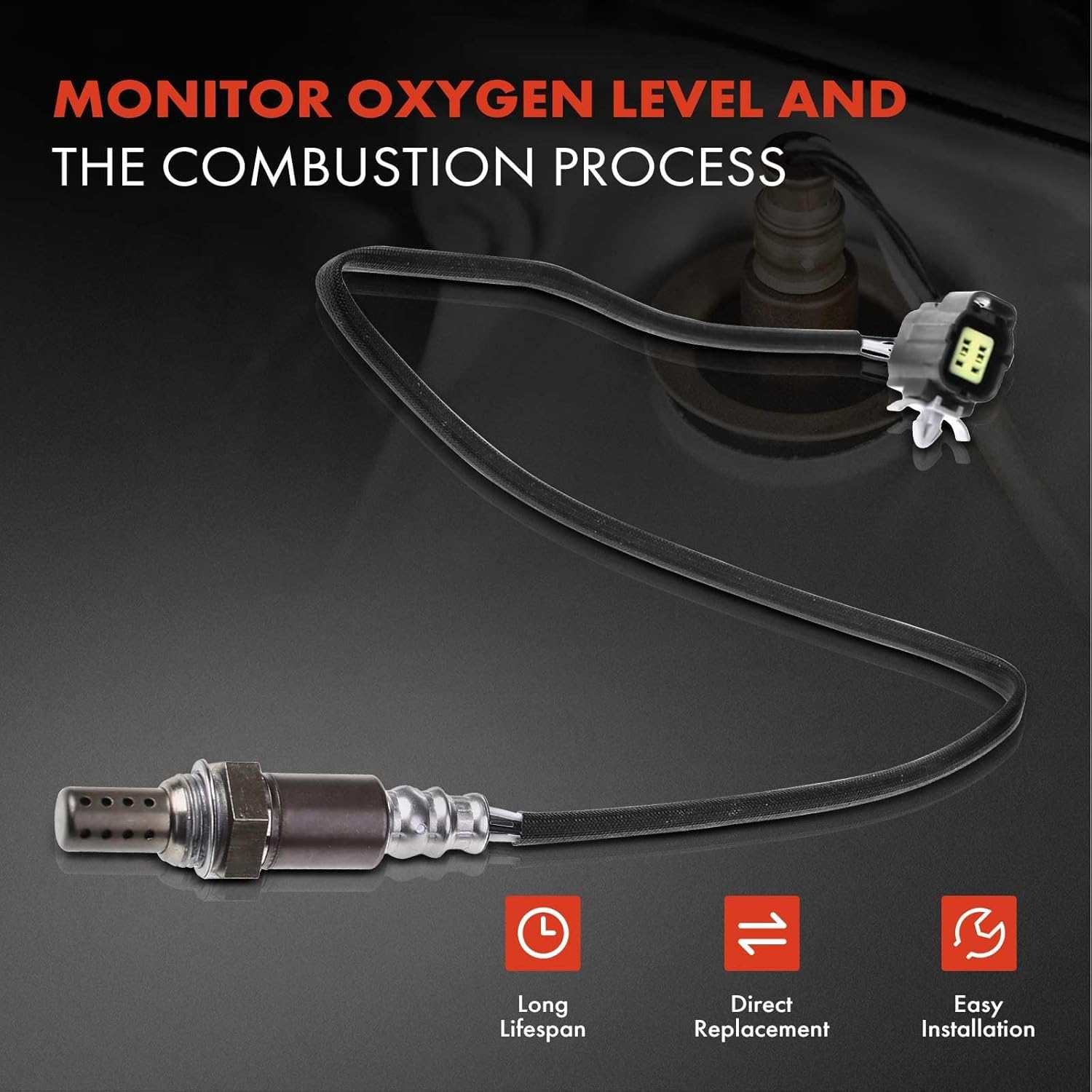 A-Premium O2 Oxygen Sensor Compatible with Millenia 2001-2002 V6 2.5L, 626 2000 V6 2.5L, 626 2001-2002 V6 2.5L, Upstream Front