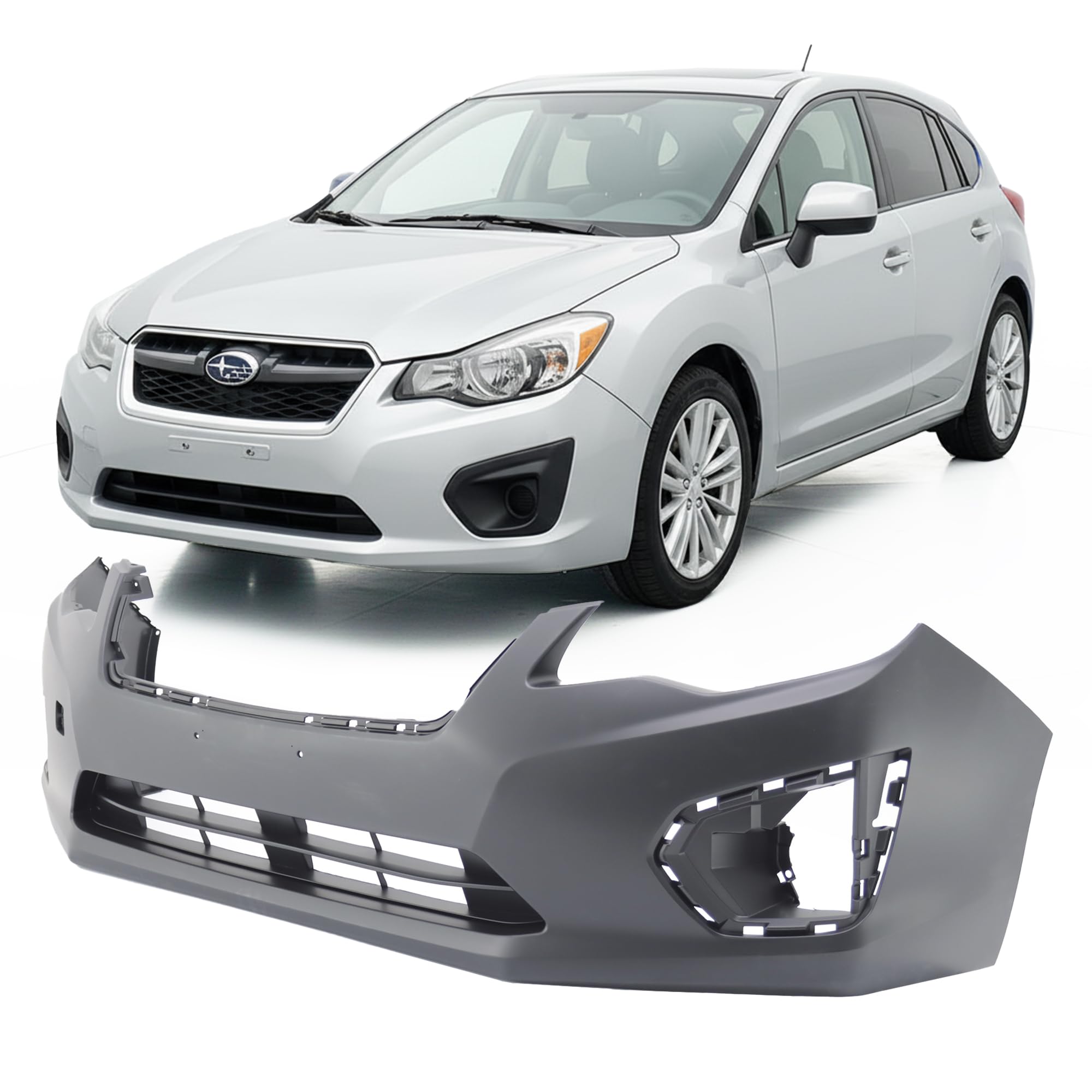 SUBARU IMPREZA フロントバンパー　フォグカバー付き Amazon.com: FitParts Compatible with Subaru Impreza 2012–2014