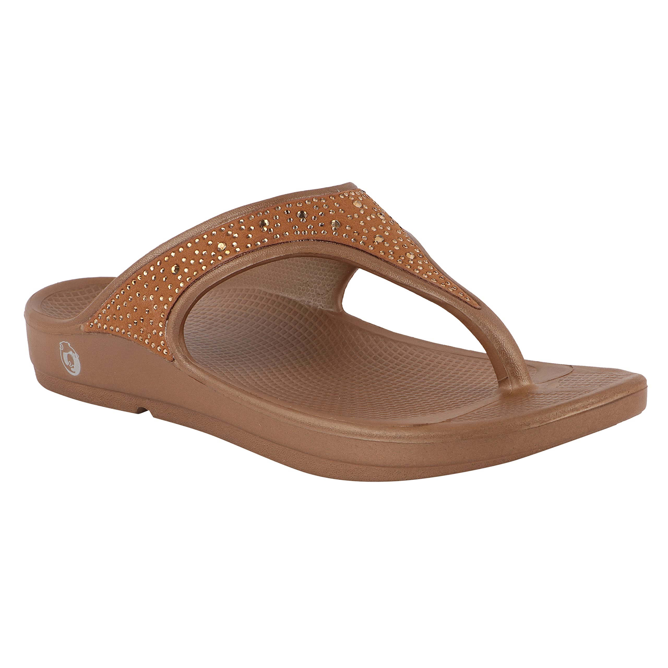 Buy Neoz Ultra Soft Women's Slippers with Cushion FootBed for Adult |  Comfortable \u0026 Light Weight| Stylish \u0026 Anti-Skid| Waterproof \u0026 Everyday Flip  Flops for Ladies/Girls, W-SWAROVSKI-BRONZO_4 at Amazon.in