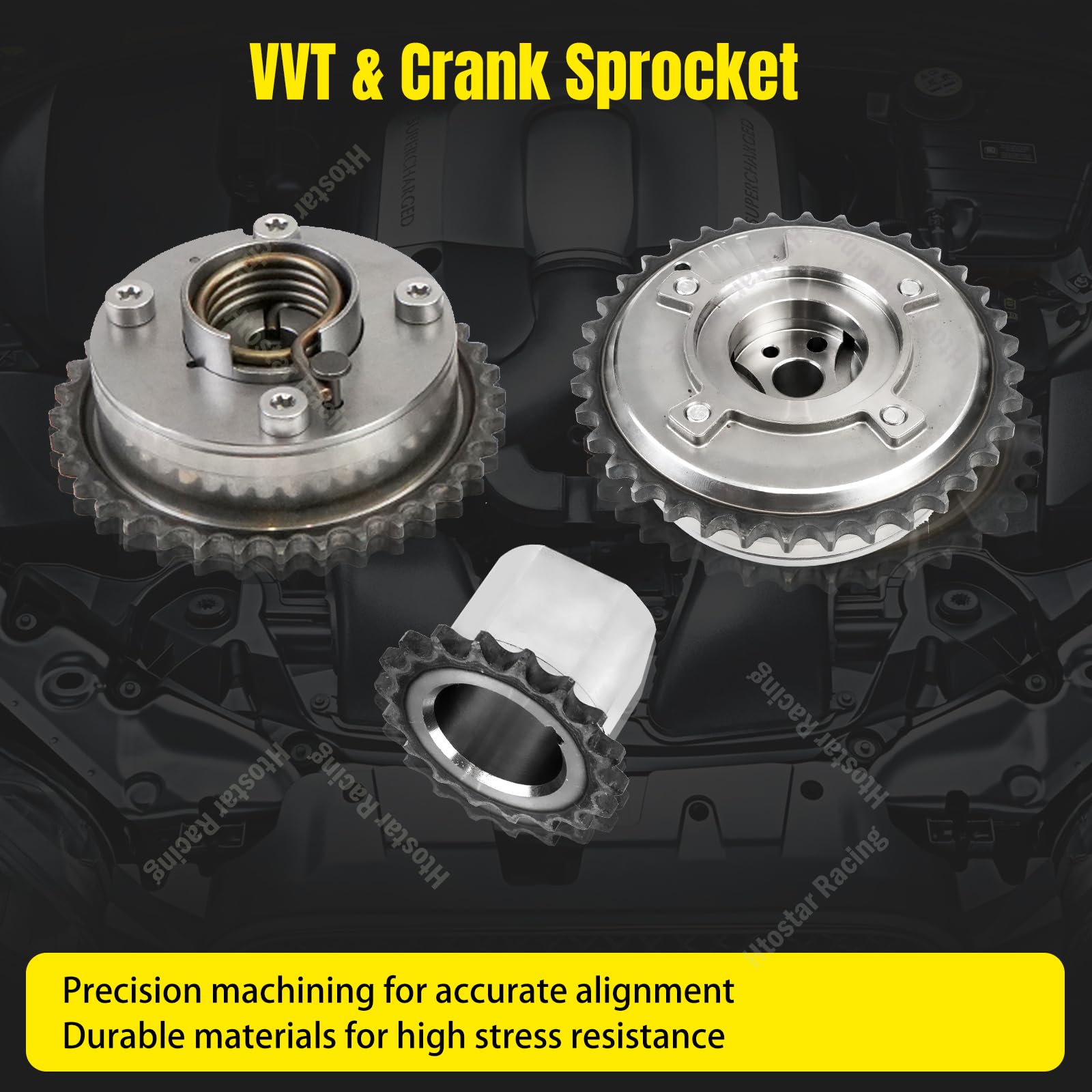 Timing Chain Kit with Guide Tensioner VVT Sprocket Compatible with Timing Chain Kit with Guide Tensioner VVT Sprocket Compatible with