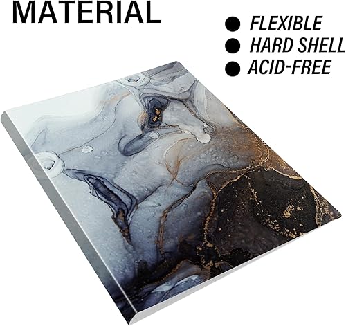 Miniatura 5 de Carpeta con fundas de plástico con fundas de plástico, 30 libros de presentación de bolsillo de 8.5 x 11 pulgadas, 60 páginas, carpeta de cartera