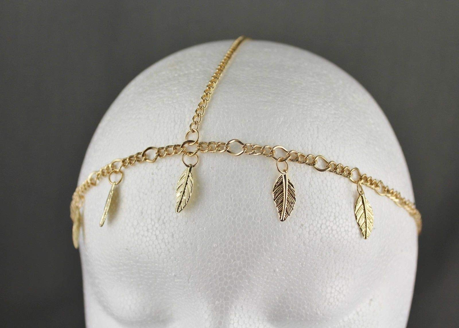Amazon.com : Gold Tone Hair Jewelry Accessory Head Dress  display picture 3