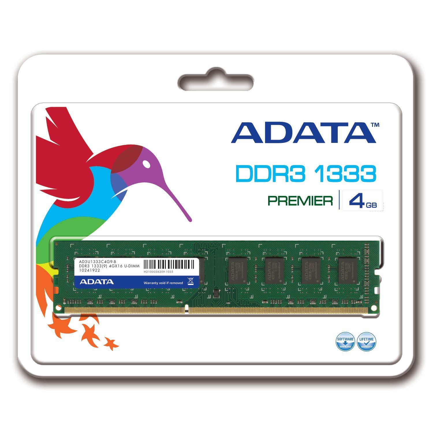 ADATA Premier DDR3 1333MHz 8GB (4GBx2) Memory Modules