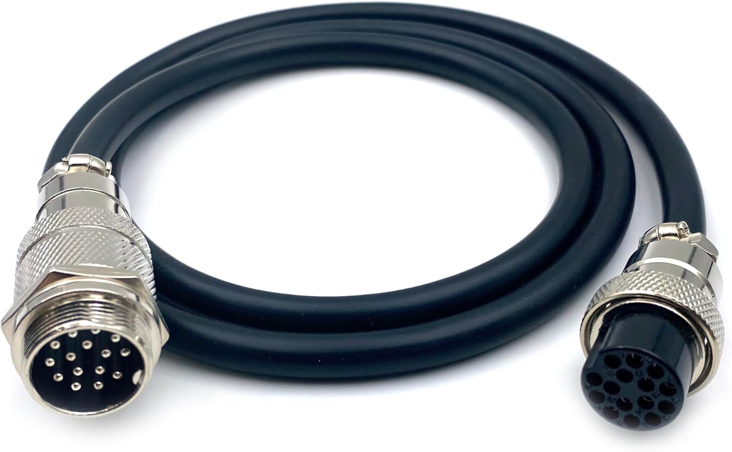 3.28 ft GX20 15 Pin Male to Female Cable, GX20 15Pins Female to Male Head Aviation Cordset Electrical Connector Panel Mount Circular Metal Adapter Cordset for Ships 5A 200V 22AWG (1meter)